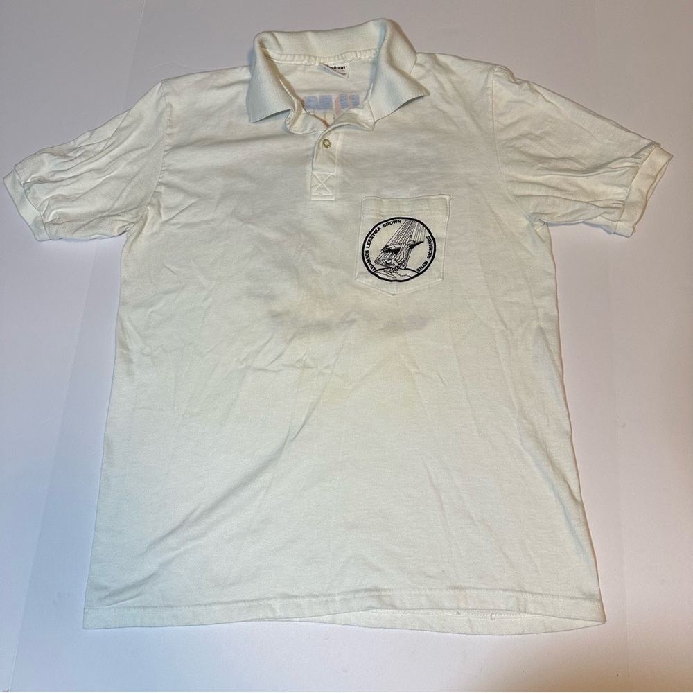 Vtg 1989 STS-28R Space Shuttle Columbia Polo Shirt 2 Sided